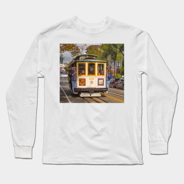 San Francisco Cable Car Long Sleeve T-Shirt by jforno